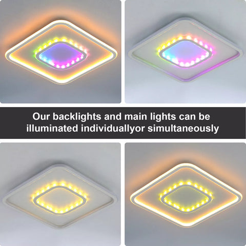 Energy-efficient square LED ceiling lamp
 Energy-efficient square LED ceiling lamp