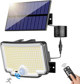 6W solar-powered LED wall light for outdoor security