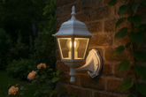 Carriage-style garden wall light