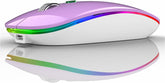 Colorful computer mouse with a reflective surface