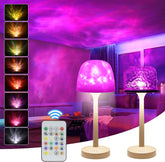 Cordless ocean wave aurora projector light for bedroom