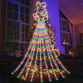 Easter bunny waterfall string lights with colourful LED strands