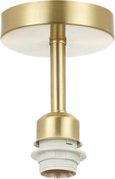 Gold ceiling light fixture on a white background