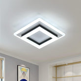 Buy Modern LED Square Flush Mounted Ceiling Light in UK - Shop Now!