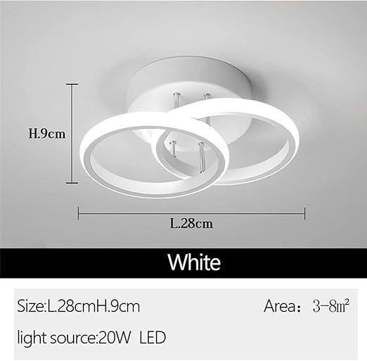 Dual-ring LED ceiling light design
 Dual-ring LED ceiling light design