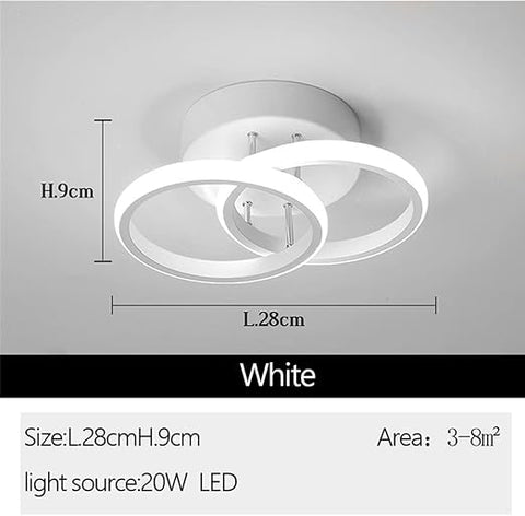Dual-ring LED ceiling light design
 Dual-ring LED ceiling light design