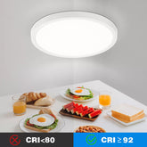 LED Ceiling Light W 3000 K Round Modern Design Flat Elegant Simple White Painted Large Ceiling Light for Dining Room Bedroom Kitchen etc.