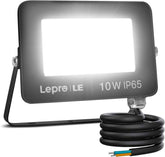 LED flood light with 'Lepre' branding on a white background
