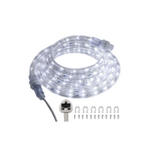 LED light strip with connectors on a white background