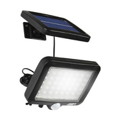 Close-up of the 56 high-intensity LEDs on the solar light