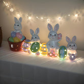 Light up Easter bunny figurine with egg decoration
