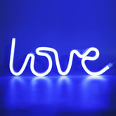 Love Neon Sign - LED Wall Light, USB/Battery Powered Neon Letters for Bedroom, Bar, Wedding, Party Décor (13.3x5.1 in)