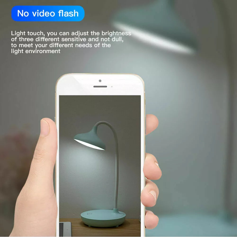 Lamp's USB power cable connected to a laptop