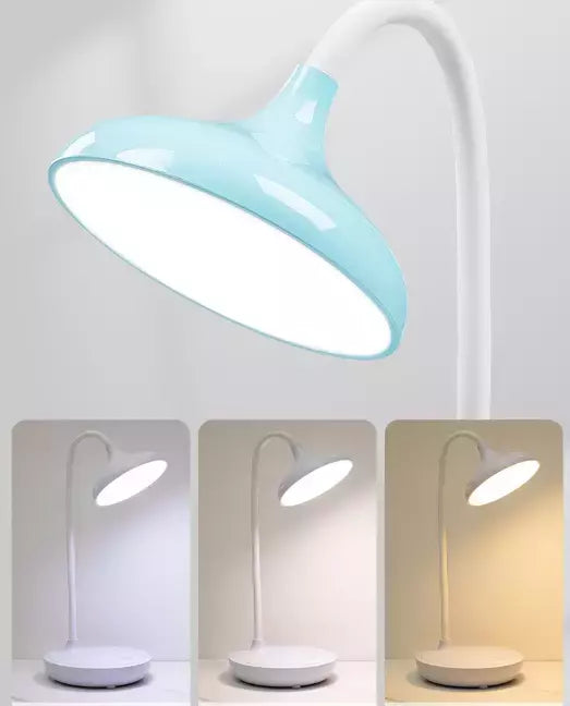 Lamp's sleek ABS plastic construction.