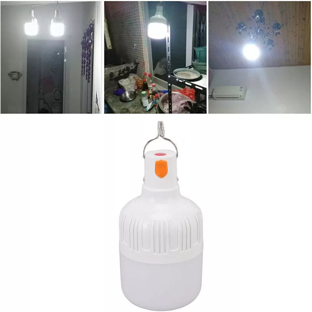 Lantern light illuminating campsite