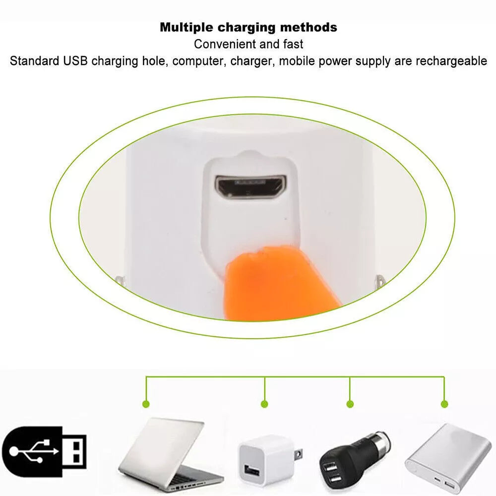 Camping lantern hanging in a tent