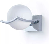 Elegant wall sconce with glass globe UK