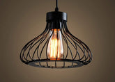 Alpha Lights vintage cage pendant hanging