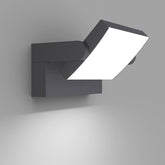 Modern wall-mounted light fixture on a gray background