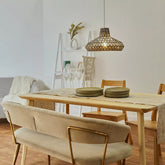 Natural woven ceiling light shade UK