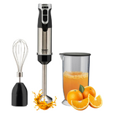 Sensio Home Hand Blender 200W Stick Immersion Blender – Black Handheld Food Processor with Stainless Steel Blade for Soups & Smoothies