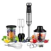 Hand Blender 1200W – 6-in-1 Stick Blender with Whisk, Chopper & Beaker