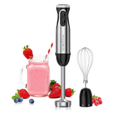 Hand Blender 2-in-1 Stick Blender with Whisk | 1000W Powerful Handheld Blender, 20-Speed + Turbo, Stainless Steel for Smoothies & Soups HB3204