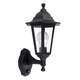 Traditional Outdoor Wall Lantern PIR Motion Sensor Garden Lighting LED Bulb IP44