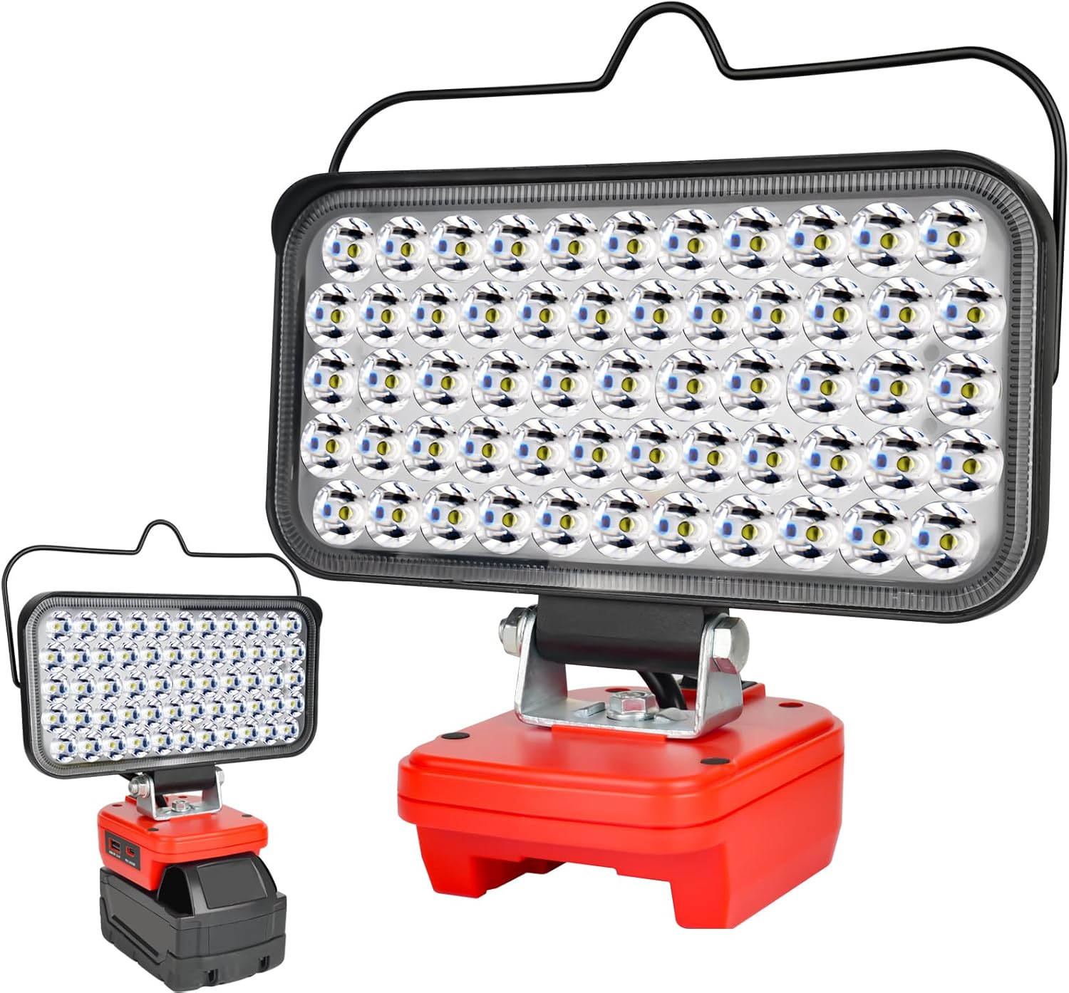 milwaukee 18v cordless flashlight Cordless LED Work Light for Milwaukee M18 Battery – 174W 10800LM Floodlight with USB-C Fast Charging