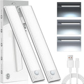 Under Cupboard Kitchen Lights LED – Motion Sensor Rechargeable Cabinet Light, Magnetic Stick-On USB, 6000K Cool White