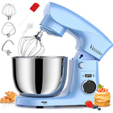 Small Stand Mixer 1500W – 10-Speed Food Mixer for Baking with 5.5L Bowl – Lightweight Dough Mixer for Home & Cake – Blue