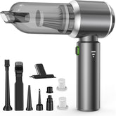 Handheld Vacuum Cleaner 22000Pa Cordless Silver Gray, Mini Hoover