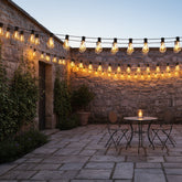 30M LED Garden Festoon Lights With ST38 Bulbs