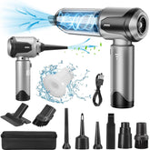 Grixz Silver Handheld Vacuum Cleaner 22000Pa Cordless Mini Portable