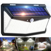 Super Bright Black Solar LED Motion Sensor Wall Light Outdoor