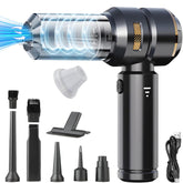 Handheld Mini Vacuum 4-in-1 Cordless Car & Home Cleaner Black