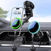 MOKPR Green MagSafe Car Mount Charger 15W Wireless Holder