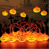 Halloween Pumpkin String Lights 3M 20 LED Battery Operated Waterproof