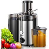 Reemix Centrifugal Juicer 800W 3" Wide Mouth Dual Speed Extractor Black