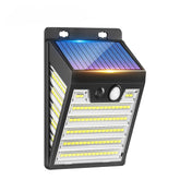 Solar PIR Motion Sensor Wall Light 121 LED Outdoor Security Lamp