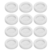 12Pcs Rubber Grommets 1" (25mm) Drill Hole, 13/16" (20mm) ID Double Sided Hole Plugs Ring Gasket for Firewall Cable Wire Protecting, White