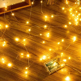 5m 50 LED Warm White Fairy Lights Battery Operated Waterproof String