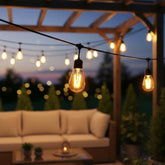 48ft Garden Festoon Lights With 15 LED Bulbs