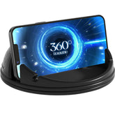 Cinati Black 360° Rotatable Silicone Car Phone Holder Mount