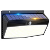 368 LED Solar Motion Sensor Wall Light Outdoor Waterproof Garden Fence Lamp