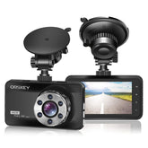 ORSKEY 1080P Full HD Dash Cam for Cars with 3-Inch LCD Display, 170° Wide Angle Car Camera, WDR, Night Vision, Motion Detection, and G-Sensor