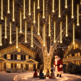 PEMOTech 16-Tube 576 LED Meteor Shower Lights Outdoor Cool White