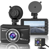 1080P Full HD Front & Rear Dash Cam with Night Vision – Black