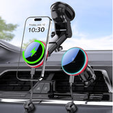 MOKPR 15W MagSafe Car Mount Charger – Red Wireless Phone Holder