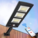 Claoner Black Outdoor Solar Street Light 8000LM Motion Sensor LED